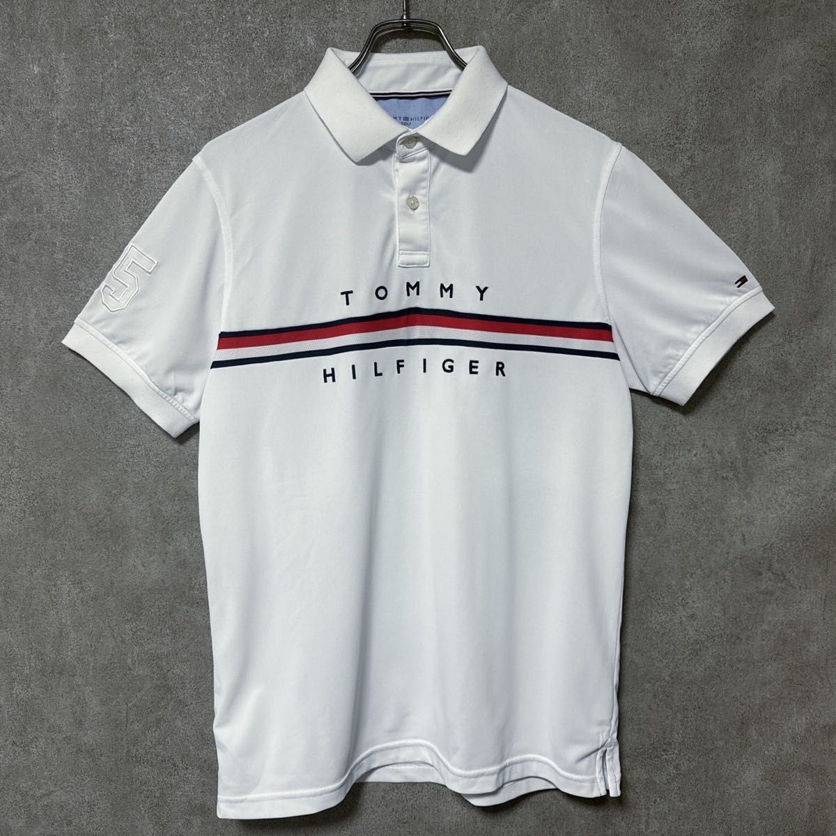 Tommy Hilfiger Golf トミーヒルフィガーゴルフ ロゴ ポロシャツ メンズ 半袖 ゴルフ ウェア