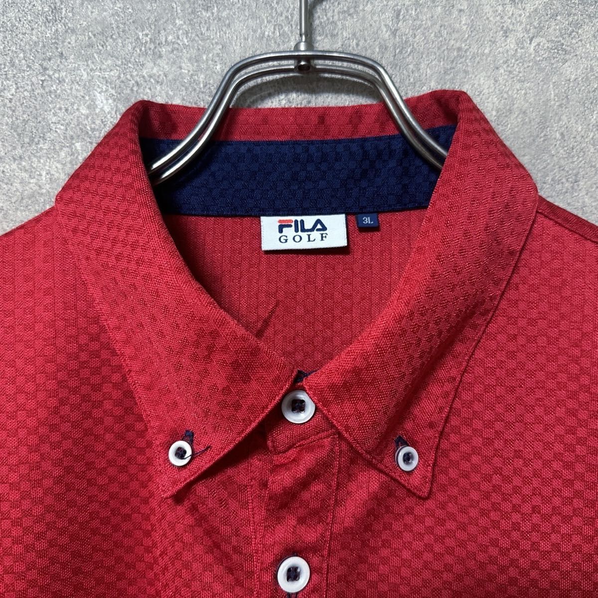 FILA GOLF フィラゴルフ 半袖 ポロシャツ ゴルフ ウェア 大きいサイズ メンズ シャツ 人気 美品