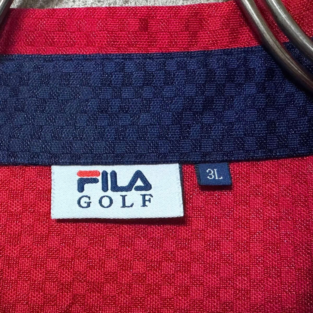 FILA GOLF フィラゴルフ 半袖 ポロシャツ ゴルフ ウェア 大きいサイズ メンズ シャツ 人気 美品