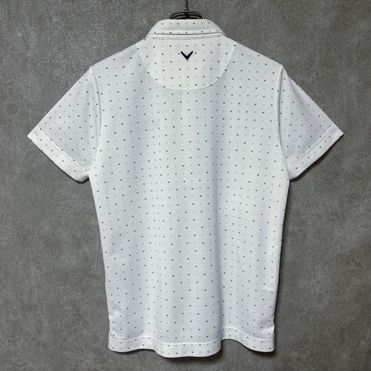 Callaway キャロウェイ ロゴ 半袖 ポロシャツ ゴルフ ウェア 柄 人気 デザイン 襟付き シャツ メンズ