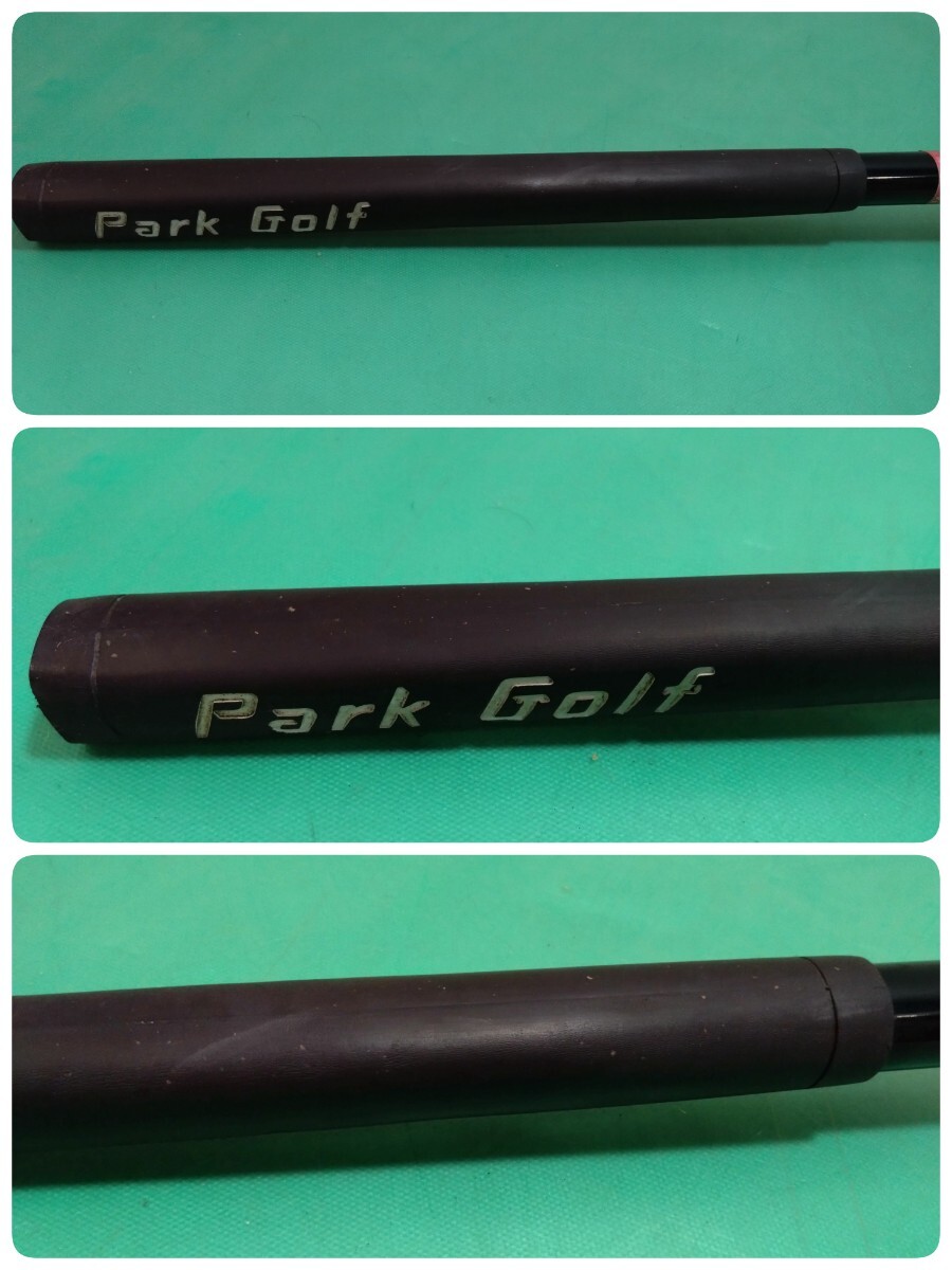 ● H) パークゴルフクラブ NITTAX NTX Park Golf SX 850mm 右打ち用 ウエストポーチ/ボール/ホルダー オマケ 中古品 ①_画像6