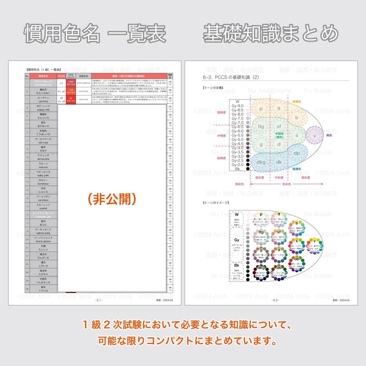 【2024最新版】色彩検定1級2次試験対策+1級公式テキスト