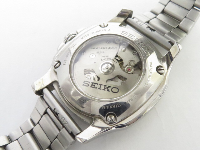 SEIKO セイコー BRIGHTZ ブライツ 8L21-00A0 腕時計 自動巻き 社外ブレス_画像8