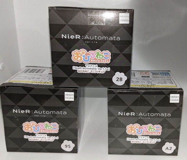 ニーア オートマタ　NieR:Automata Ver1.1a 　おひるねこ ミニフィギュア 　2B　9S　A2 フィギュア