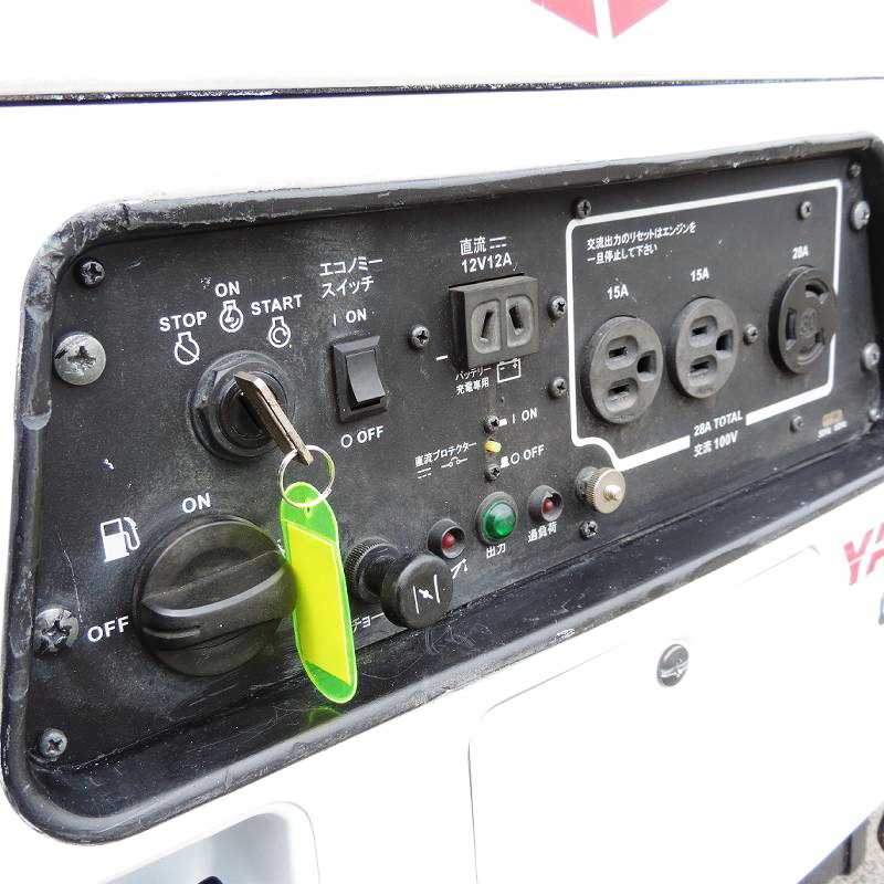 YANMAR ヤンマー インバーター発電機 G2800iSE2 超低騒音型 2.8kVA ガソリン 100V セル付 防音 防災 減災 非常用電源 ■動作確認動画掲載■_画像7