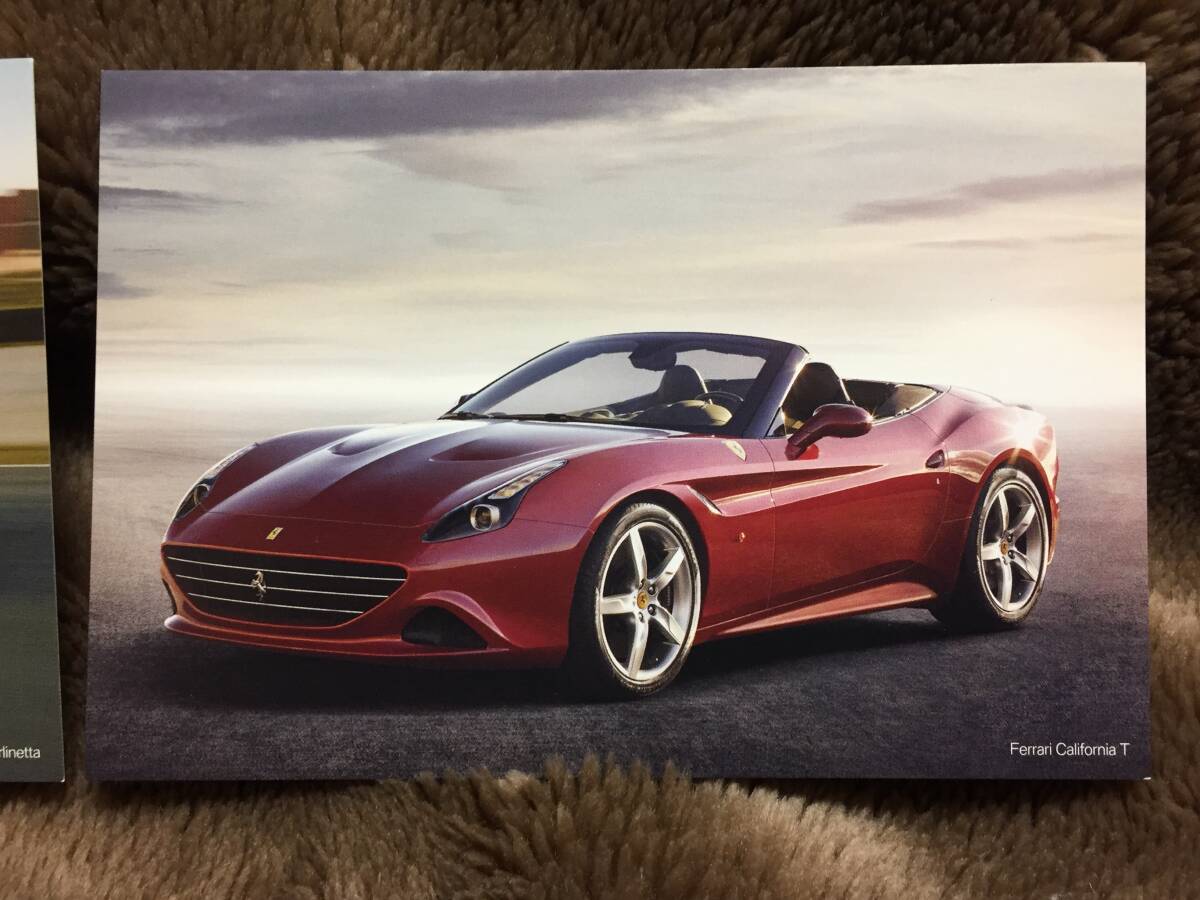 【未使用】フェラーリ ポストカード 2枚セット フェラーリ F12ベルリネッタ、カリフォルニアT Ferrari F12berlinetta California-T 