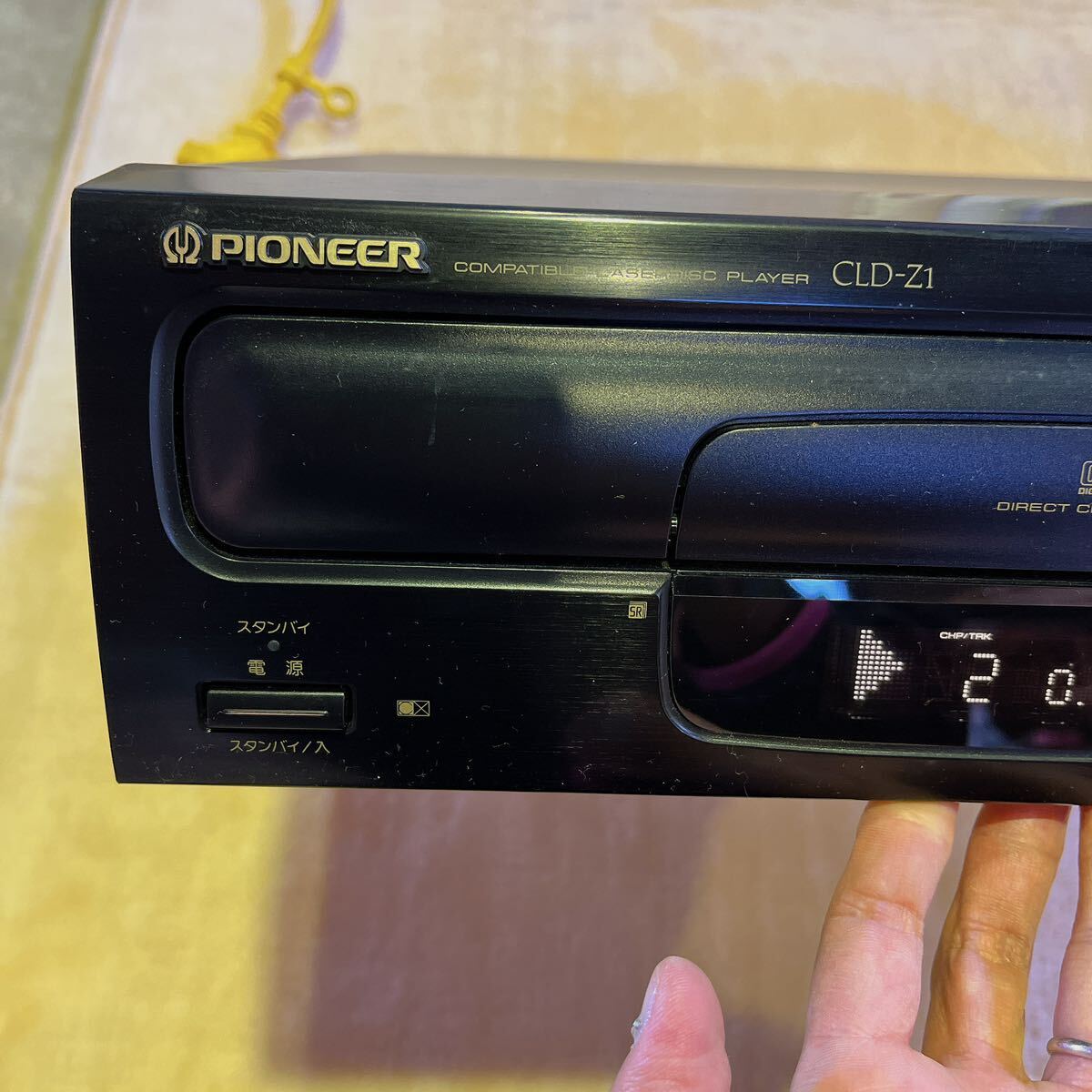 レア　貴重　pioneer パイオニア レーザーディスクプレイヤー CLD-Z1 ブラック　黒　コンパチブルレーザーディスクプレーヤー　Y_画像5