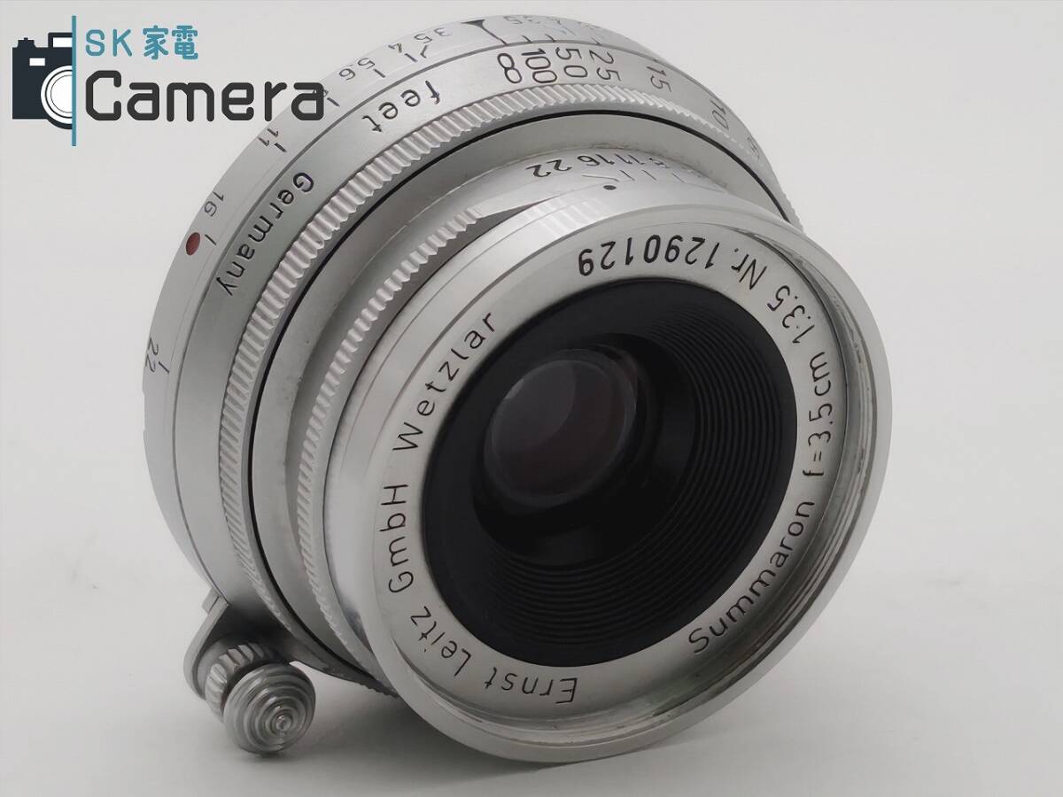 LEICA Ernst Leitz GmbH Wetzlar Summaron 3.5cm F3.5 Mマウント ズマロン ライカ 129万台_画像8