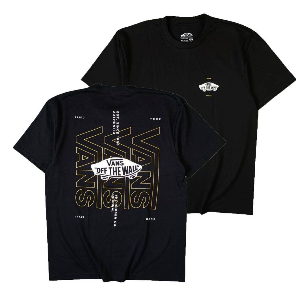 Tシャツ 半袖 バンズ VANS ストリート系 ロサンゼルス スケボー スケードボード カリフォルニア 黒 Lサイズ