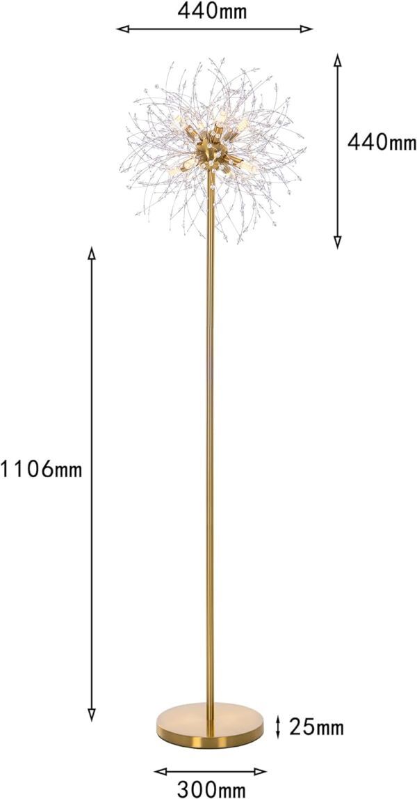 chedar フロアライト 北欧 花火 8灯 シャンデリア クリスタル chedar フロアライト 北欧 花火 8灯 シャンデリア クリスタル