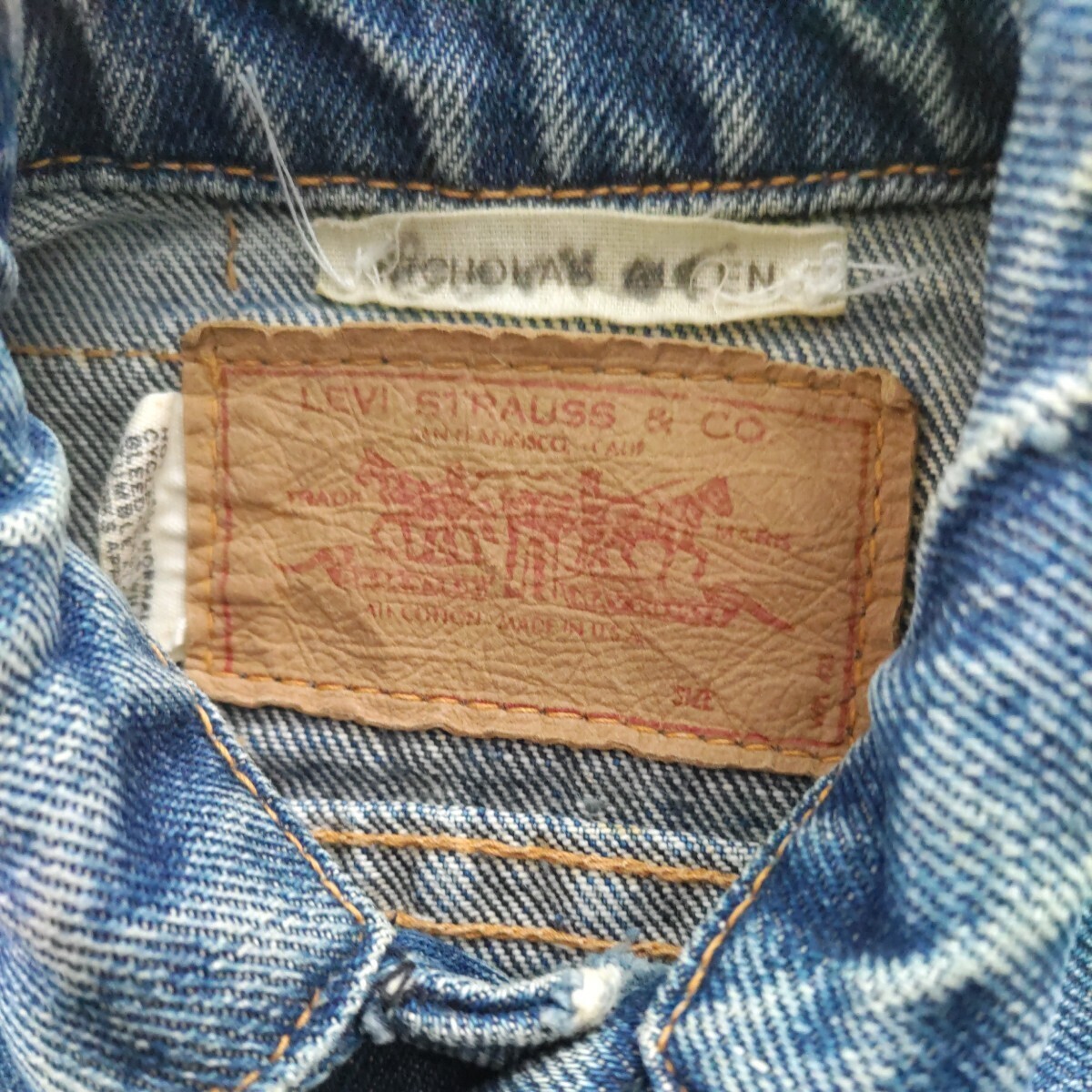 ヴィンテージ 60s70s Levi's リーバイス 70505 big'E' 3rdタイプ Ｇジャン　キッズ 　オリジナル_画像3