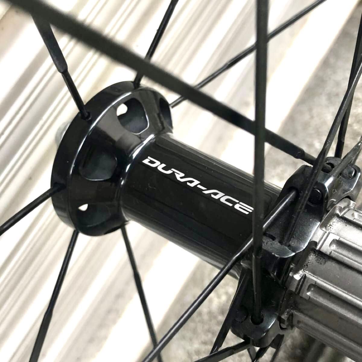 中古 SHIMANO DURA-ACE シマノ デュラエース WH-9000-C75-TU カーボンディープリムホイールセット