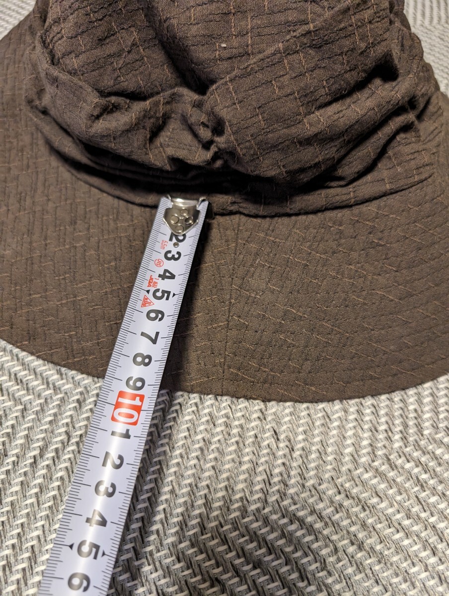 つばの長いハット 帽子 アウトドアユニセックス メンズ レディース 大きいサイズ キャンプ ブラウン 涼しい 幅広 サファリハット4L_画像2