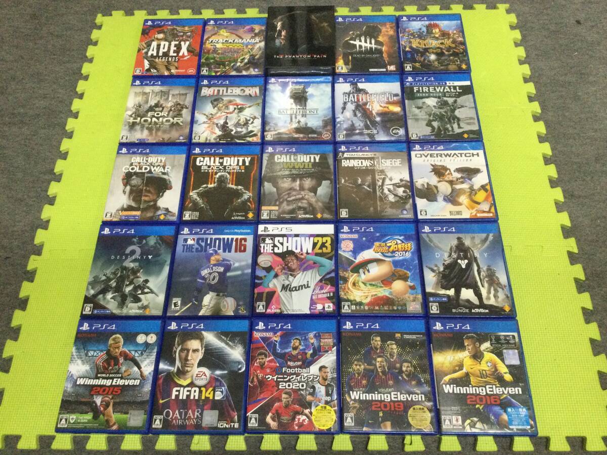 [GN5191/80/0] Junk *PS4&PS5 soft * total 25ps.@ rom and rear (before and after) * large amount * summarize * set *Playstation4*MLB The Show23* metal gear *APEX*KNACK