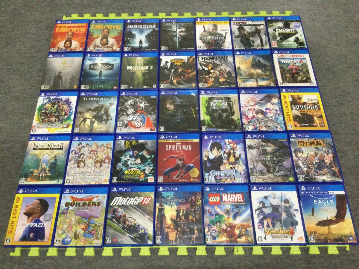 【SEAL限定商品】 【N5259/80/0】ジャンク★PS4ソフト★合計35本前後★大量★まとめ★セット★Playstation4★ウィッチャー3★スパイダーマン★ビルダーズ★他 PS4ソフト