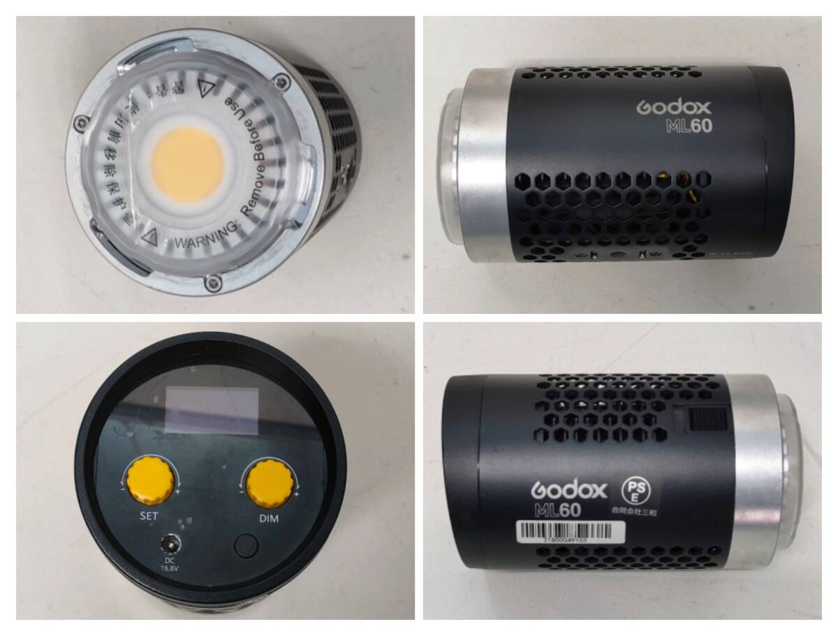 ◆48-24 【現状品/ジャンク】Godox ML60 LEDライト _画像6