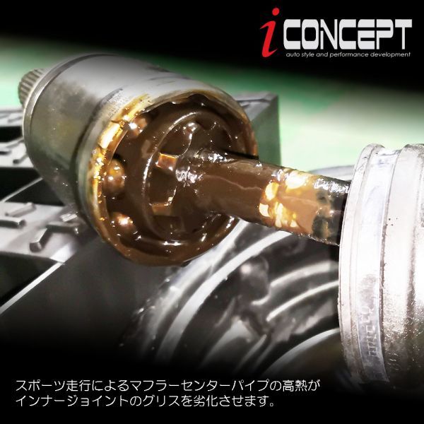 送料185円～ iConcept ステンレス ドライブシャフト 遮熱板 アルミテープ付き 日本製 ヒートシールド 86 ZN6 ZN8 BR-Z ZD8 ZC6 ICC-070-T01_画像3