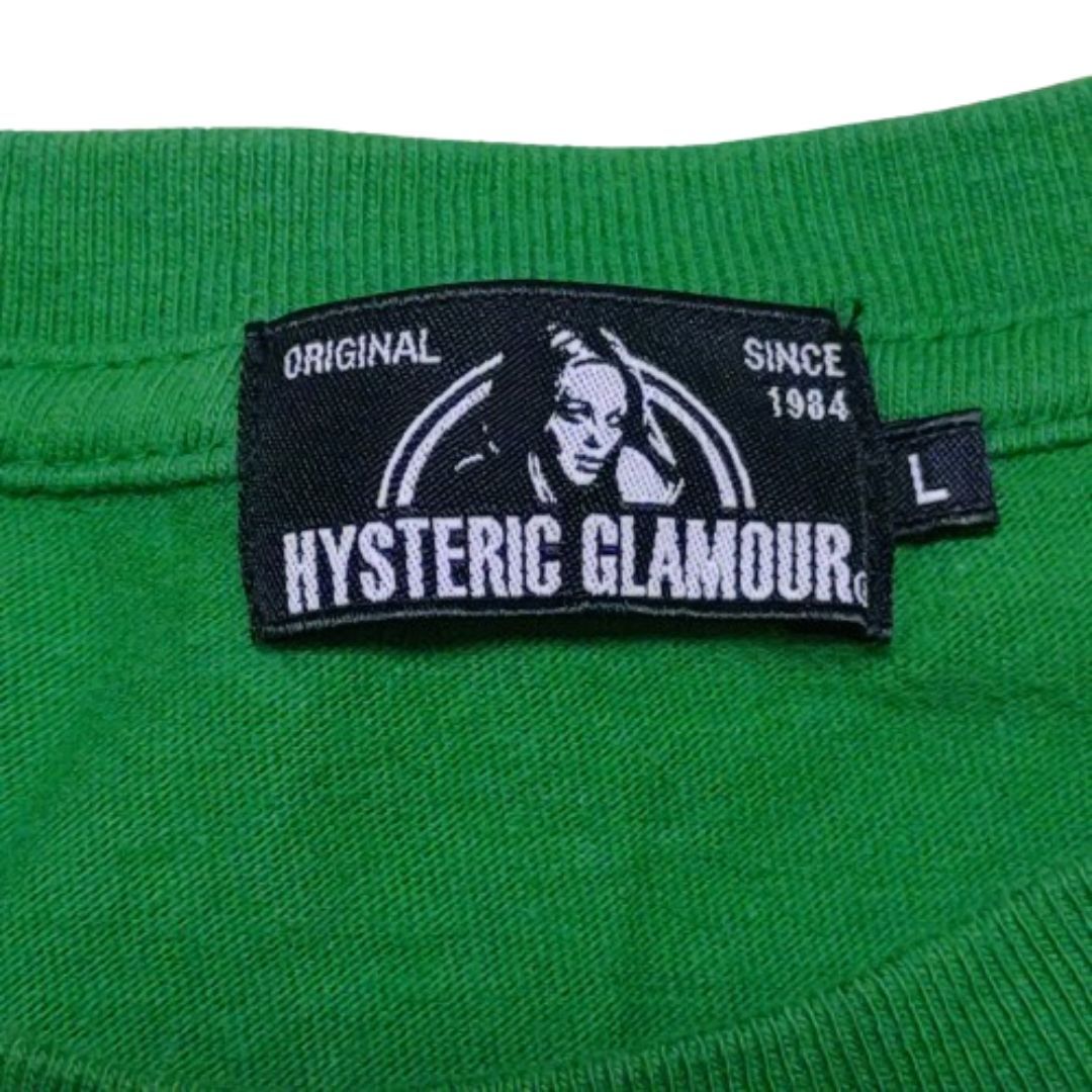 HYSTERIC　GLAMOUR　人気　Lサイズ　グリーン　希少デザイン　レア ヒステリックグラマー 半袖Tシャツ　_画像3