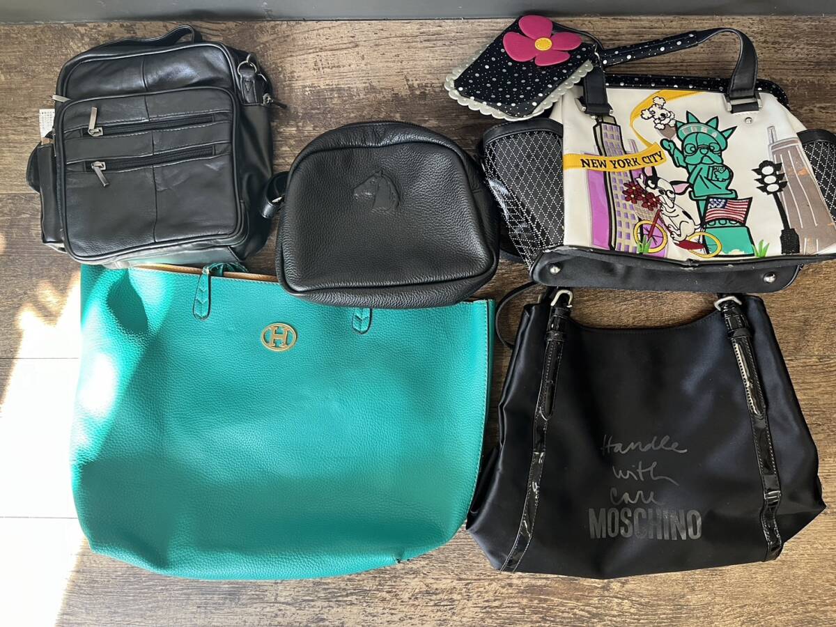 【1円スタート】大量ブランド バッグ まとめ 売り 約21点 ファッション小物付き FENDI KIPLING Moschino Kinloch Anderson CASTELBAJAC等③_画像8