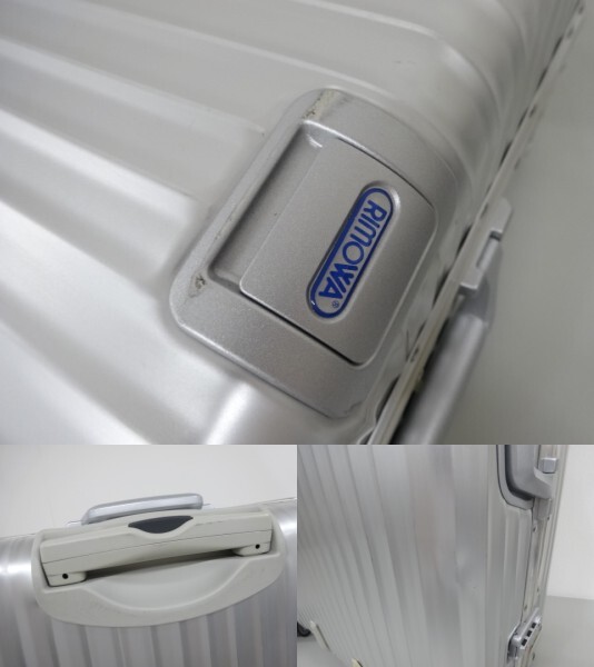 RIMOWA リモワ TOPAS トパーズ 104L 4輪 932.77 大型 キャリーケース スーツケース シルバー アルミ 大容量 TASロック_画像8