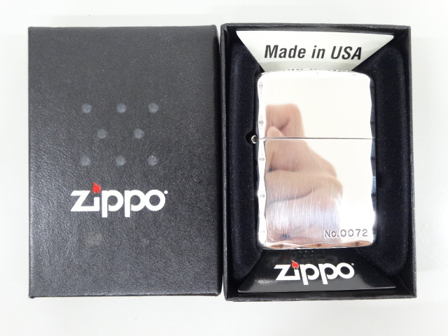 2013年製 ZIPPO ジッポ ARMOR アーマー サイド アラベスク 唐草 5面加工 シルバー 銀 オイル ライター USA_画像1