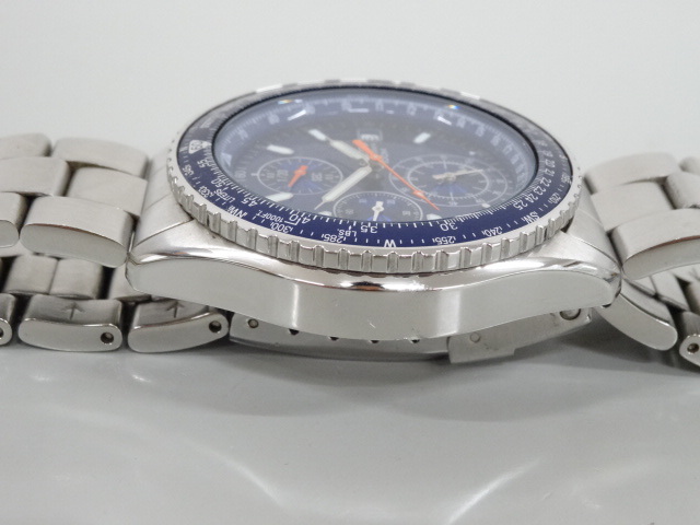 ジャンク SEIKO セイコー クロノグラフ 7T92-0CF0 ブルー文字盤 メンズ クオーツ 腕時計の画像4