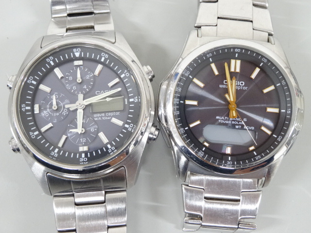 ジャンク 5点セット まとめて CASIO カシオ EDIFICE エディフィス EFR-501SPJ WVQ-500DJ WVA-M640 WVA-M630 ウェーブセプター 腕時計の画像4