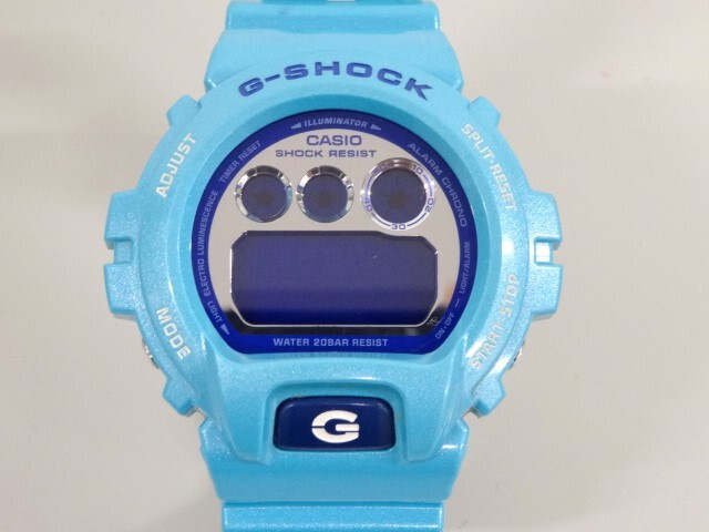 ジャンク 2点セット まとめて CASIO カシオ G-SHOCK DW-6900NB メタリックカラーズ パープル DW-6900CB クレイジーカラーズ 水色 腕時計_画像4