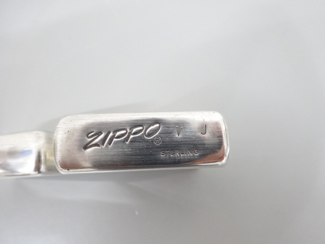 1989年製 ZIPPO ジッポ STERLING SILVER スターリング シルバー プレーン 80's 80年代 イタリック 筆記体 銀 ライター USA ヴィンテージ_画像5