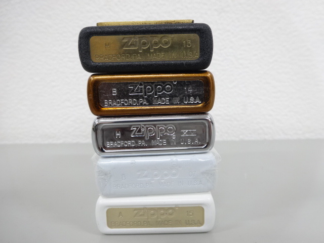 新品 未使用品 10点セット まとめて ZIPPO ジッポ ハワイ大学 オーストラリア 立体 メタル貼り 銃弾 90's 銀 白 黒 他 オイル ライター_画像4