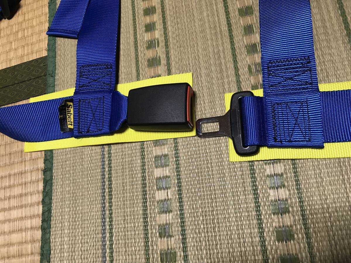 *sa belt (sabelt) 4 -point type seat belt 2 -inch Clubman B(CLUBMAN B) blue left seat *