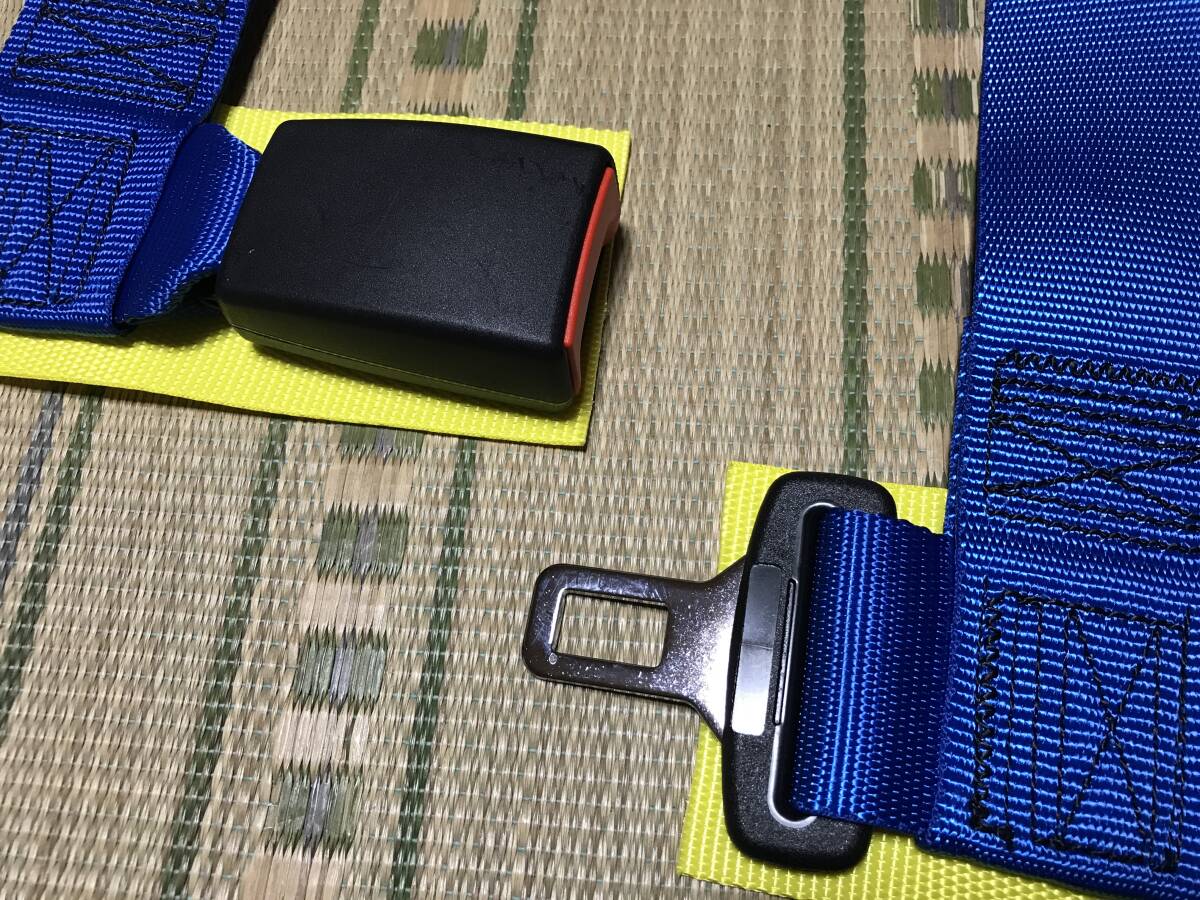 *sa belt (sabelt) 4 -point type seat belt 2 -inch Clubman B(CLUBMAN B) blue left seat *