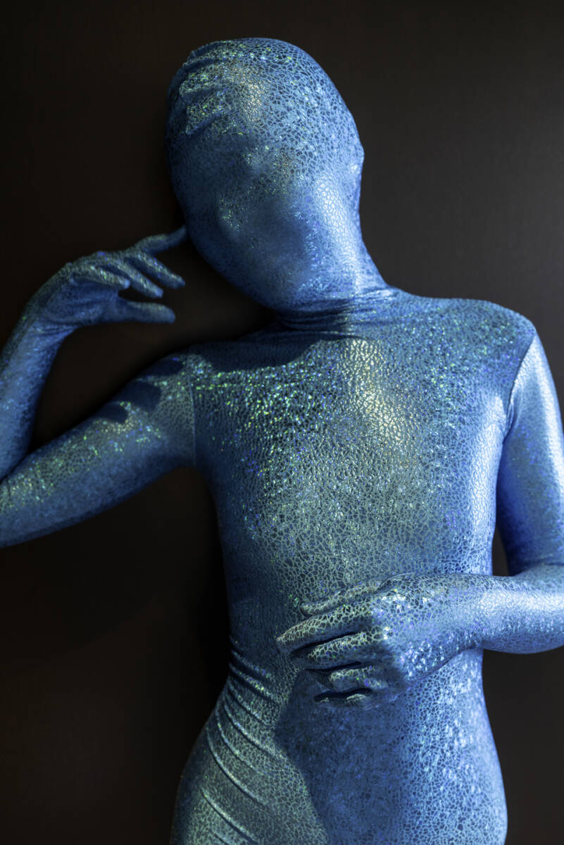 Marcy & Artsong Sky * blue break up glass manner foro gram coating ZENTAI( zentai suit )