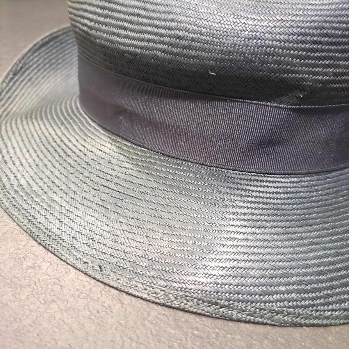 ボルサリーノ Borsalino　パナマハット ハット 帽子 中折れハット 麦わら帽 60cm 7 3/8 _画像8