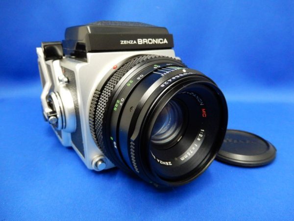A02440★ZENZA BRONICA ゼンザブロニカ ETR カメラ ZENZAZON MC 1:2.8 f=75mm レンズ / 120 現状品 美品 趣味 説明書の画像1