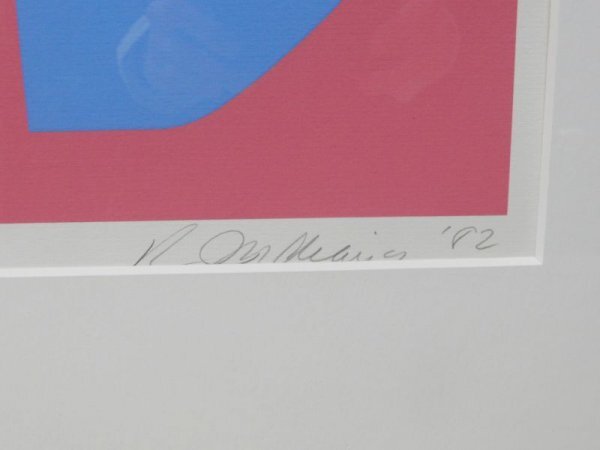 直G02434★ロバート インディアナ『 LOVE』シルクスクリーン / ① ピンク Robert Indiana 1982 絵画の画像3