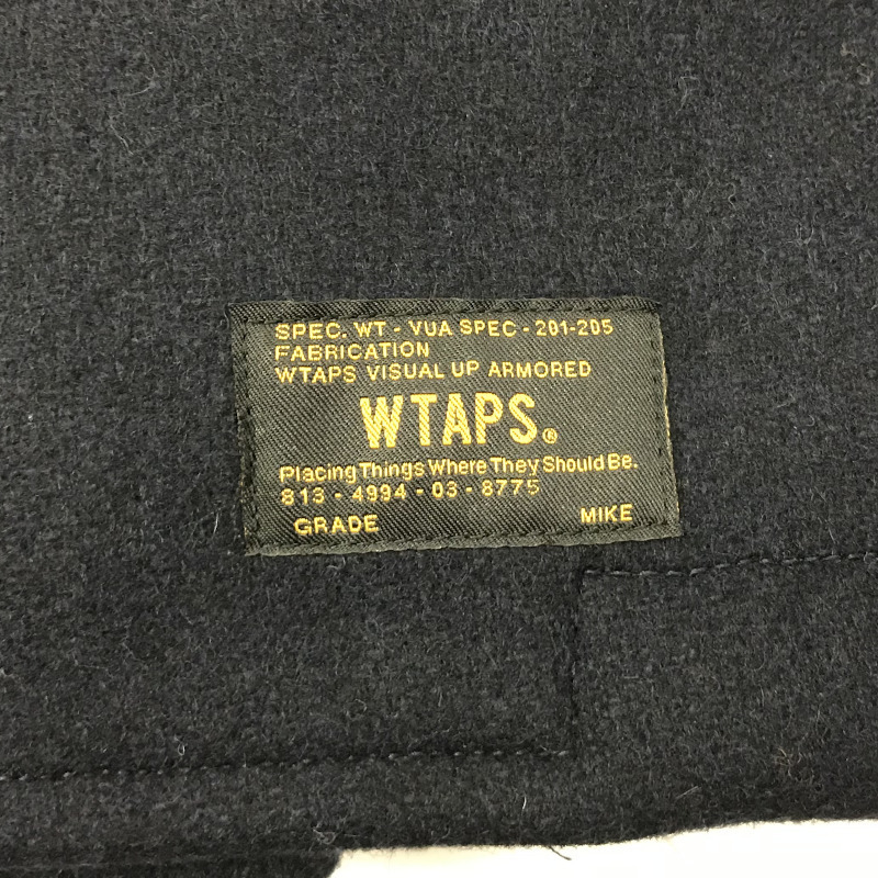 ◆大幅値下げ！★ほぼ美品★WTAPS ダブルタップス　Pコート(ピーコート)　ネイビー　メンズ　サイズX02　中古A【辻屋質店A0392】_画像6