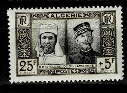 仏領アルジェリア 1950年 付加金付(仏サハラ地域進出50周年)切手_画像1