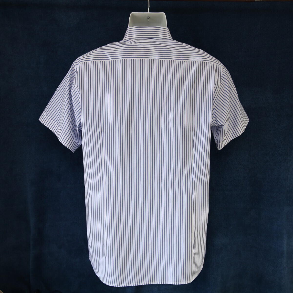 【美品】MACKINTOSH PHILOSOPHY 半袖シャツ size40 メンズL COOL MAX fabricストライプ柄の画像6