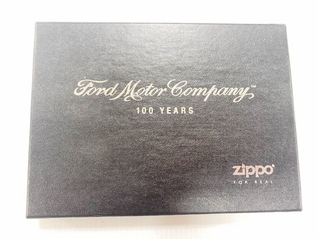 【美品】未使用保管品Zippo ジッポ Ford 100周年1955Thunderbird 2003年製　ケース箱付き　オイルライター_画像9