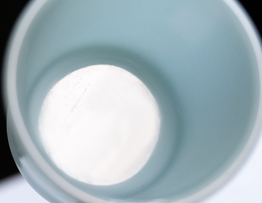 ミント！ ファイヤーキング マグ ターコイズブルー Dハンドル 耐熱 ミルクガラス コーヒー アメリカ アンティーク ビンテージ レトロガラス_画像6