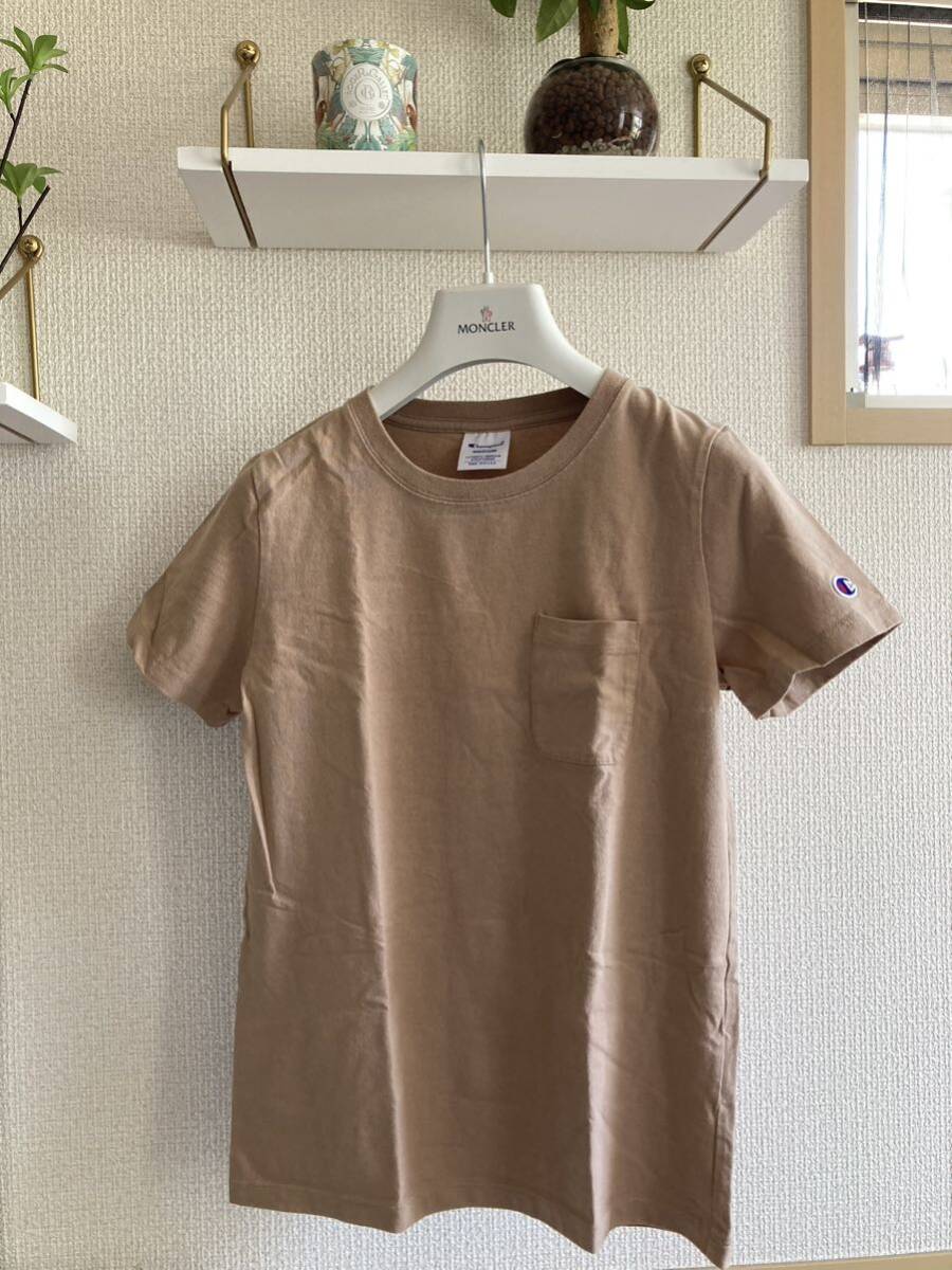 チャンピオン半袖 Tシャツ　レディースM ベージュ　　　Champion_画像1