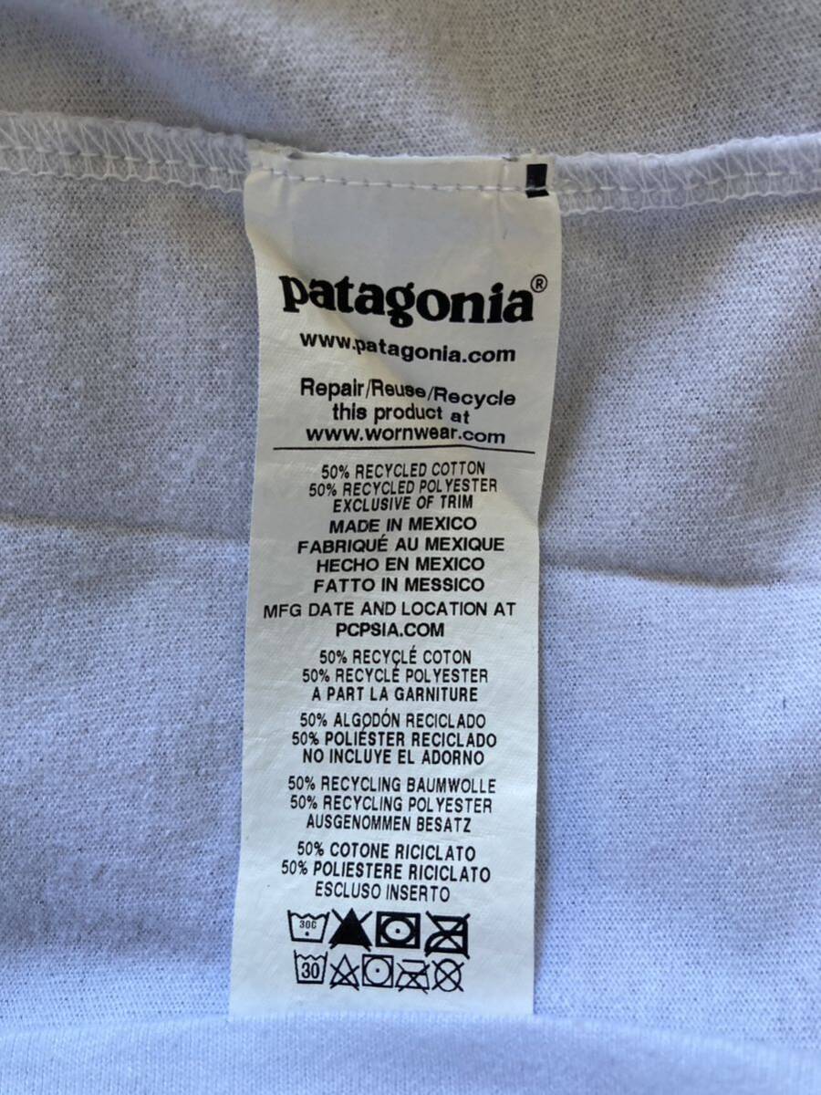 パタゴニアメンズデイリーポケット Tシャツ　　　　　　　Patagonia サイズL ホワイト白_画像6