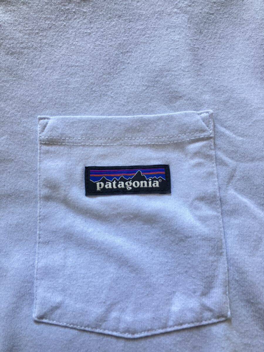 パタゴニアメンズデイリーポケット Tシャツ　　　　　　　Patagonia サイズL ホワイト白_画像3