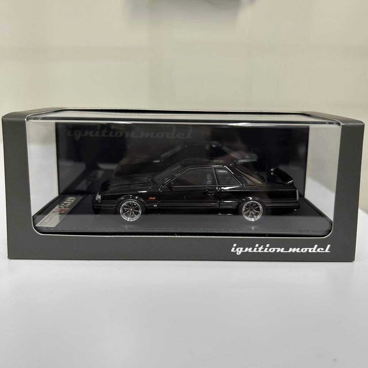 未使用 ignition model Nissan SKYLINE GTS-R (R31) BLACK 0134 ミニカー 1/43スケール スカイライン の画像1