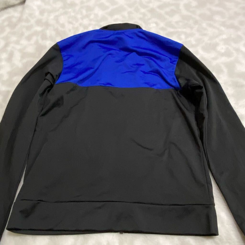 ビッグサイズ! adidas アディダス トラックジャケット /青×黒 アディダス ジャージ トラックジャケット アウター スポーツ