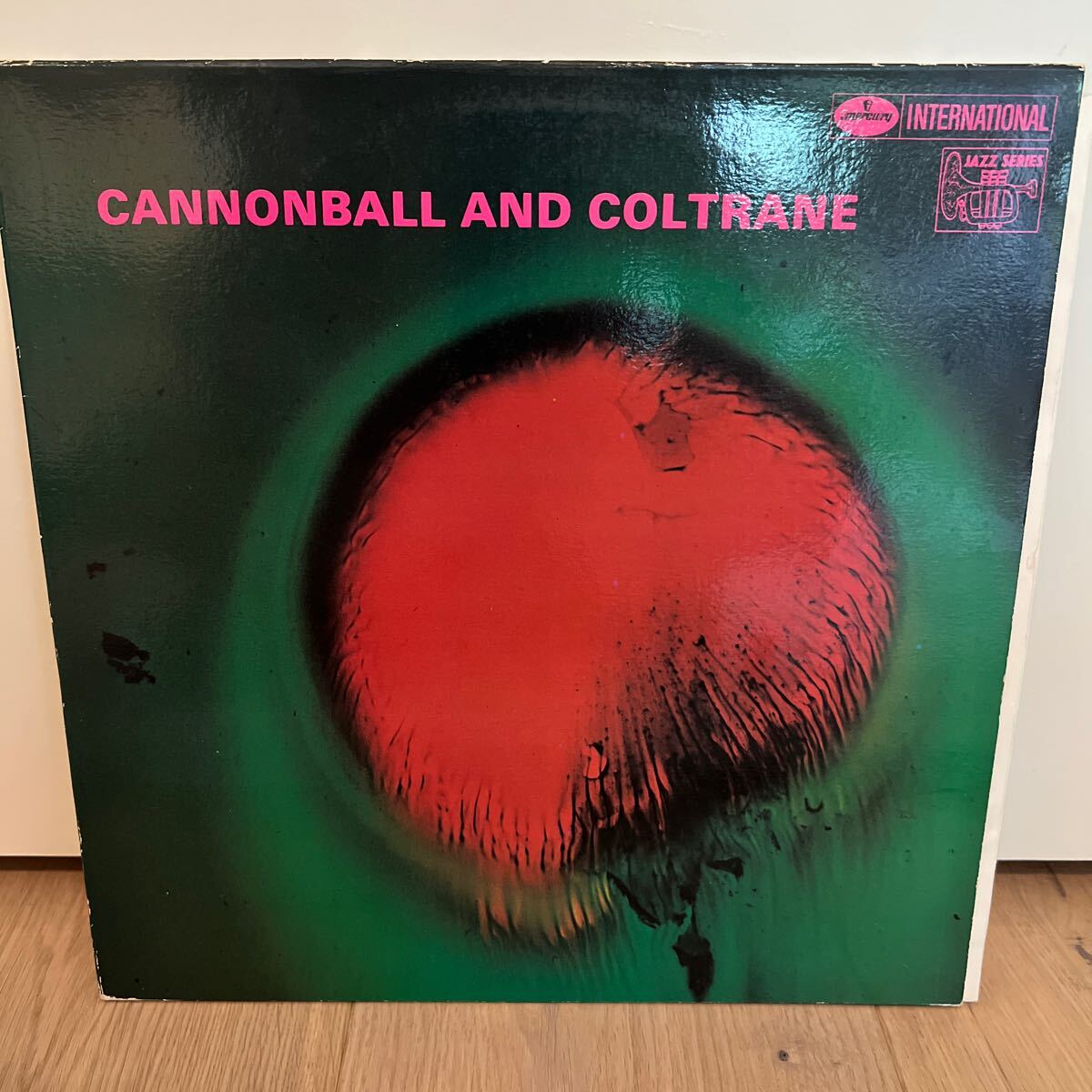 オランダステレオ盤　1969年　cannonball and coltrane LPレコード ジョンコルトレーン　キャノンボールアデレイ_画像1