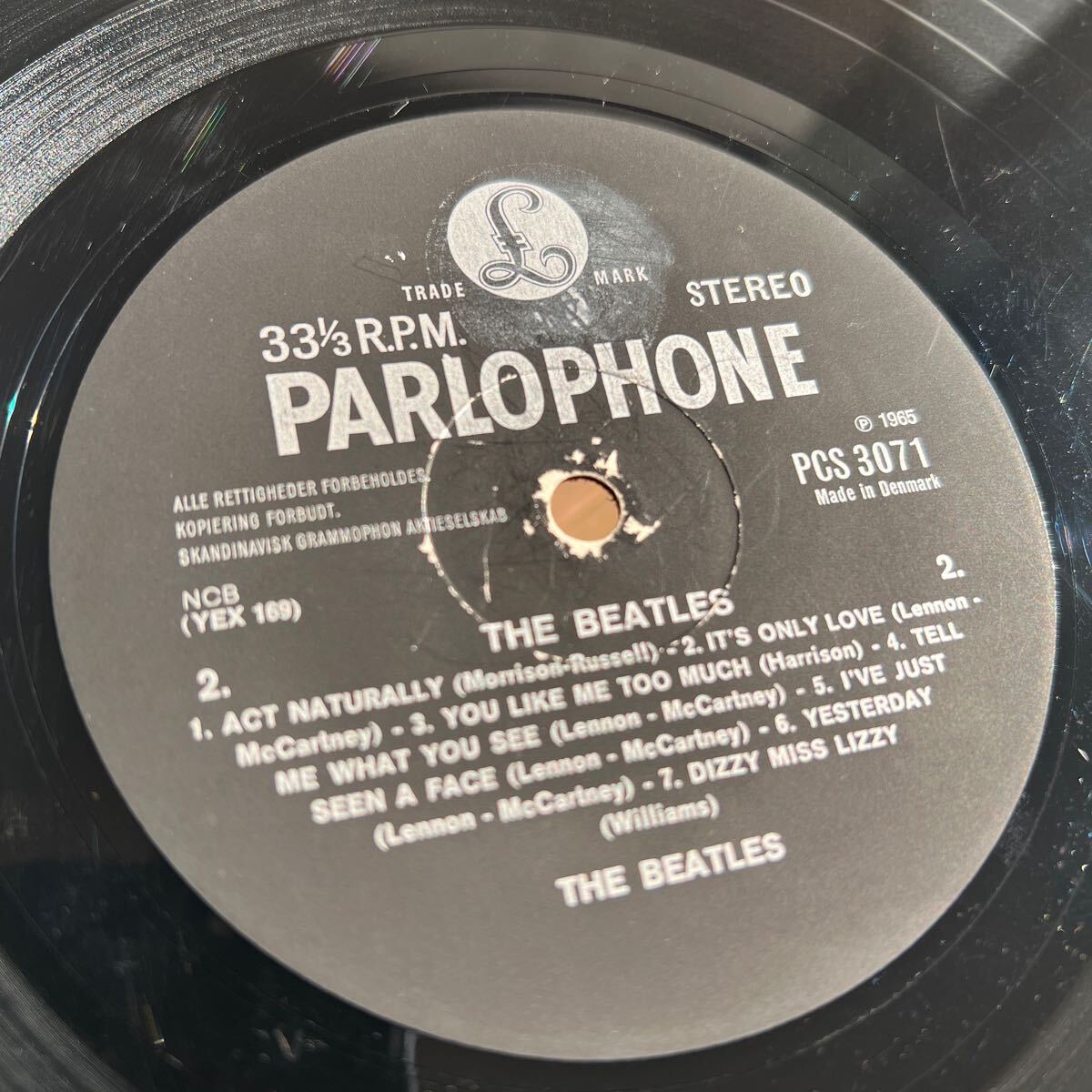 高音質デンマークステレオ盤　マト1/1(3,2) The Beatles HELP! ヘルプ ビートルズ LP レコード Denmark PCS3071_画像8