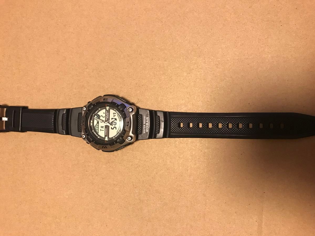 CASIO カシオAQW-100 メンズ腕時計　中古稼働品