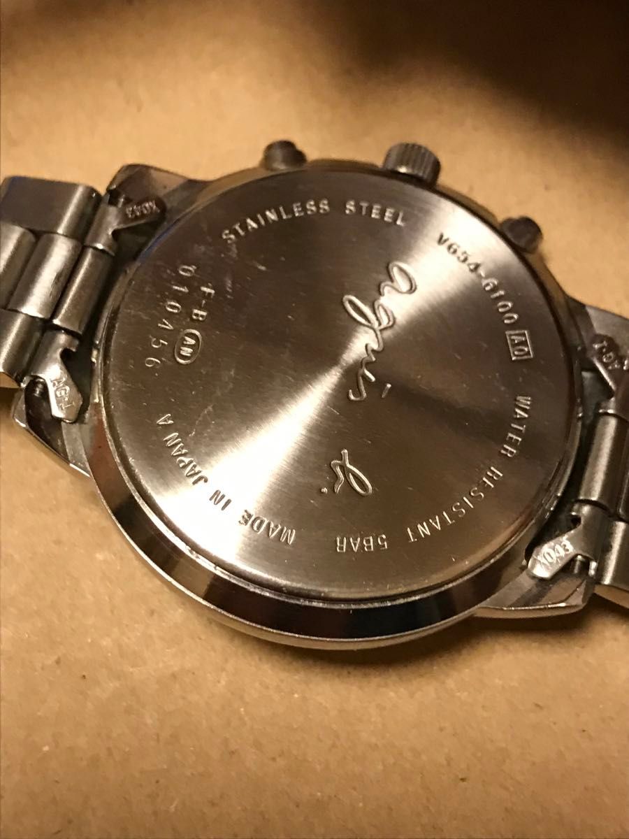 アニエスベー　メンズ腕時計　中古稼働品